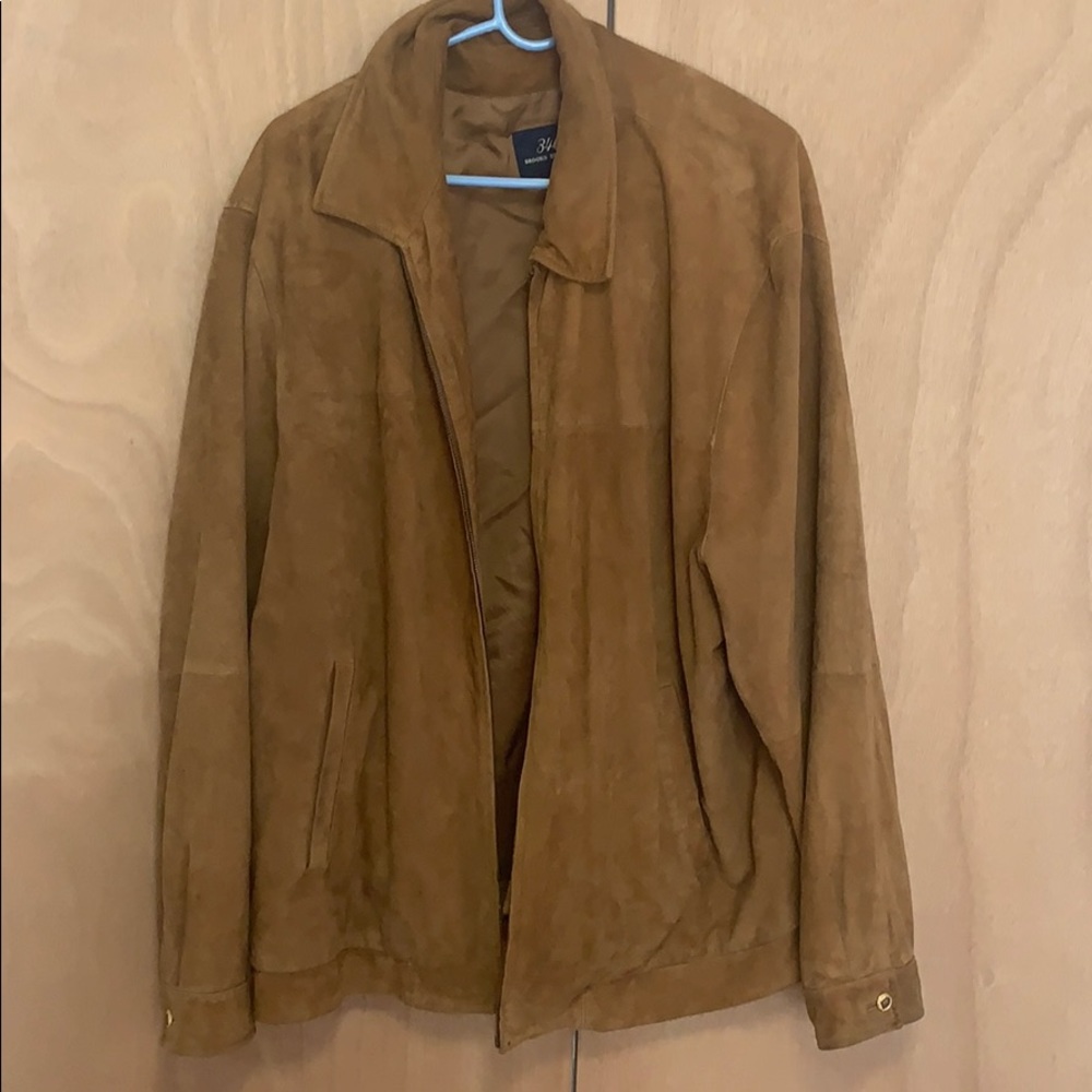 346 Brooks Brothers Genuine Leather Coat XL